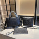 Black Business Wear Daily Letters Patchwork Embossed Bags
