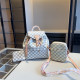 White Grey Casual Daily Plaid Patchwork Contrast Bags