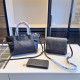 Black Casual Daily Letters Patchwork Embossed Bags