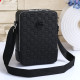 Black Street Letters Patchwork Zipper Bags