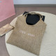 Apricot Casual Vacation Letters Embroidered Buttons Bags