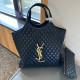 Black Street Daily Letters Patchwork Metal Accessories Trim Embossed Bags