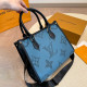 Blue Street Daily Letters Patchwork Contrast Bags