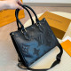 Black Street Daily Letters Patchwork Contrast Bags