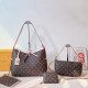 Brown Casual Daily Letters Lace Up Patchwork Bags
