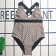 Black Sportswear Letters Hollow Out Patchwork Swimwears
