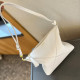 White Casual Daily Solid Color Patchwork Zipper Bags