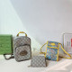 Khaki Casual Daily Graffiti Print Letters Patchwork Zipper Contrast Bags