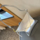 Silver Casual Daily Solid Color Patchwork Zipper Bags
