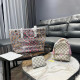 White Casual Street Plaid Letters Patchwork Contrast Bags