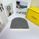White Casual Daily Letters Patchwork Knit Hat