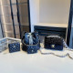 Black Casual Daily Letters Draw String Patchwork Zipper Bags