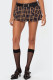 Deep Blue Sexy Plaid Patchwork Loose Low Waist Full Print Bottoms