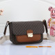 Brown Street Letters Patchwork Zipper Bags