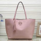Pink Street Letters Fringed Trim Patchwork Bags