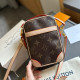 Khaki Casual Daily Letters Patchwork Metal Accessories Trim Contrast Bags