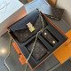 Black Casual Daily Letters Patchwork Metal Accessories Trim Contrast Bags