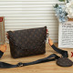 Black Street Letters Patchwork Zipper Bags