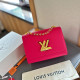 Rose Red Street Daily Letters Patchwork Chains Bags