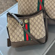 Khaki Street Daily Letters Patchwork Contrast Bags
