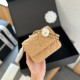 Bare Color Casual Daily Letters Patchwork Pearls Decor Bags