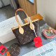 Brown Casual Street Letters Patchwork Zipper Contrast Bags