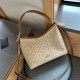 Apricot Casual Daily Letters Patchwork Metal Accessories Trim Bags