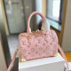 Pink Casual Letters Patchwork Zipper Contrast Bags