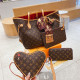 Brown Casual Street Letters Patchwork Zipper Contrast Bags