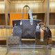 Brown Casual Vacation Letters Patchwork Contrast Bags