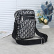 Black Street Print Patchwork Zipper Bags