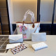 White Casual Daily Letters Patchwork Metal Accessories Trim Contrast Bags