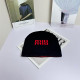 Red Casual Daily Letters Weave Contrast Hat
