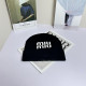 Black Casual Daily Letters Weave Contrast Hat