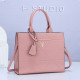 Pink Street Letters Patchwork Zipper Bags