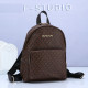 Brown Street Letters Patchwork Zipper Bags