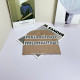 Khaki Casual Daily Letters Weave Contrast Hat