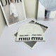 White Street Daily Letters Weave Contrast Hat