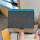 Gray Blue Daily Letters Patchwork Zipper Contrast Bags