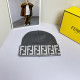 Grey Casual Letters Weave Contrast Hat