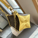 Yellow Casual Daily Letters Patchwork Zipper Contrast Bags