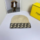 Cream White Casual Letters Weave Contrast Hat