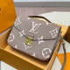 Light Gray Casual Daily Letters Contrast Embossed Bags