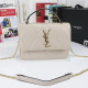 Khaki Street Letters Patchwork Chains Bags
