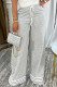 Grey Casual Striped Print Basic Regular High Waist Conventional Positioning Print Trousers