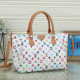 White Street Letters Patchwork Zipper Bags