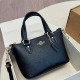 Black Casual Daily Solid Color Patchwork Metal Accessories Trim Zipper Bags