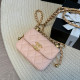 Pink Casual Daily Letters Patchwork Metal Accessories Trim Bags
