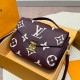 Burgundy Casual Daily Letters Contrast Embossed Bags