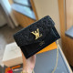 Black Casual Daily Letters Metal Accessories Trim Embossed Bags
